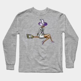Sexy Halloween Witch Long Sleeve T-Shirt